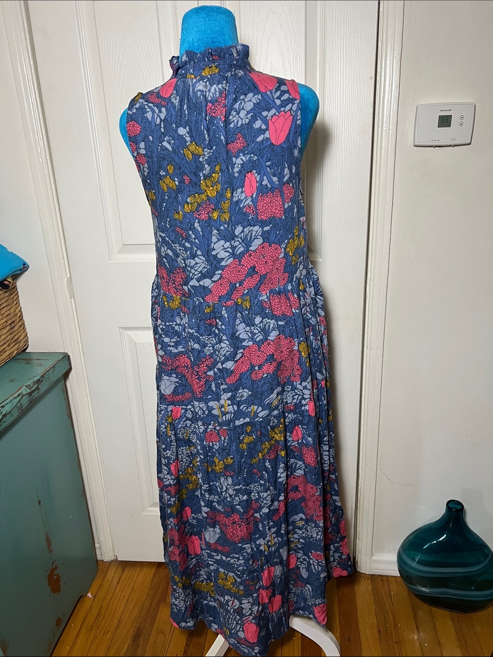 Anthropologie Maeve Floral Midi Dress Women’s Small - Picture 5 of 8